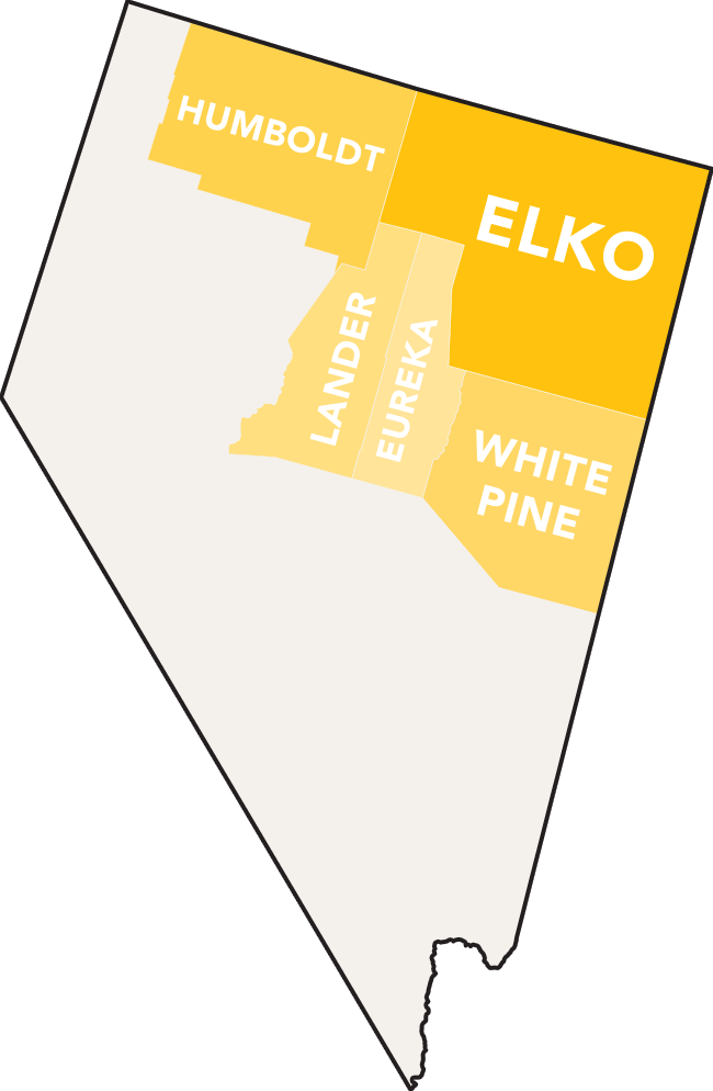 Northeastern Nevada Map
