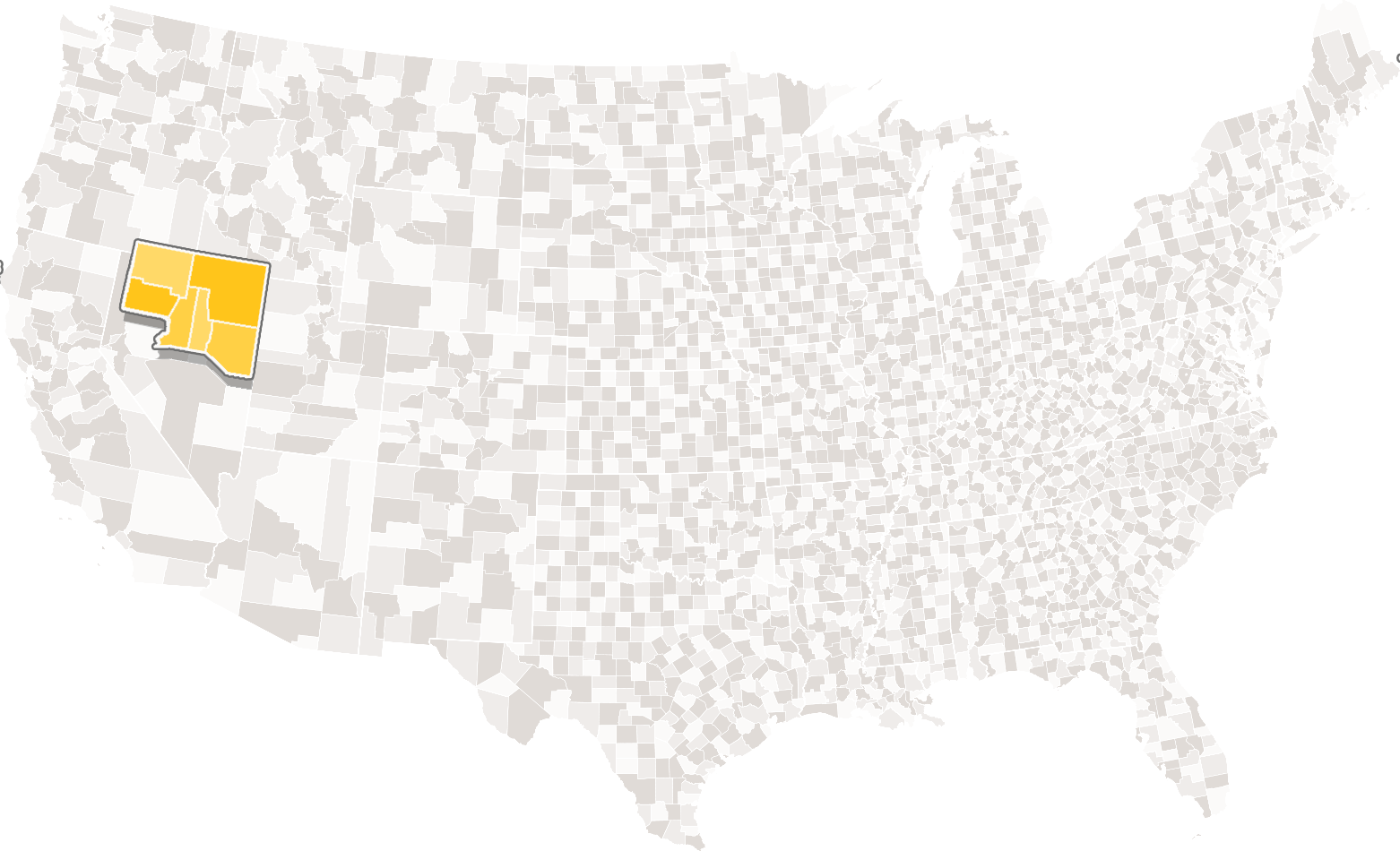 Northeastern Nevada - Map