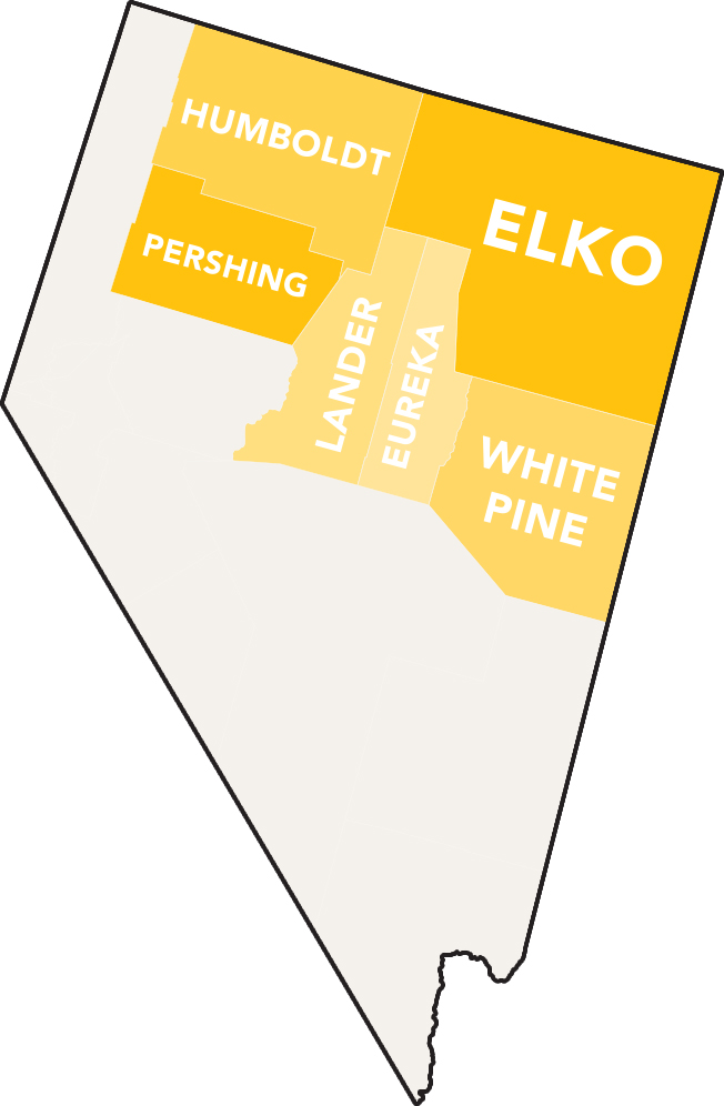 Northeastern Nevada Map
